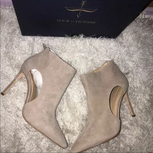 Taupe Suade Heels